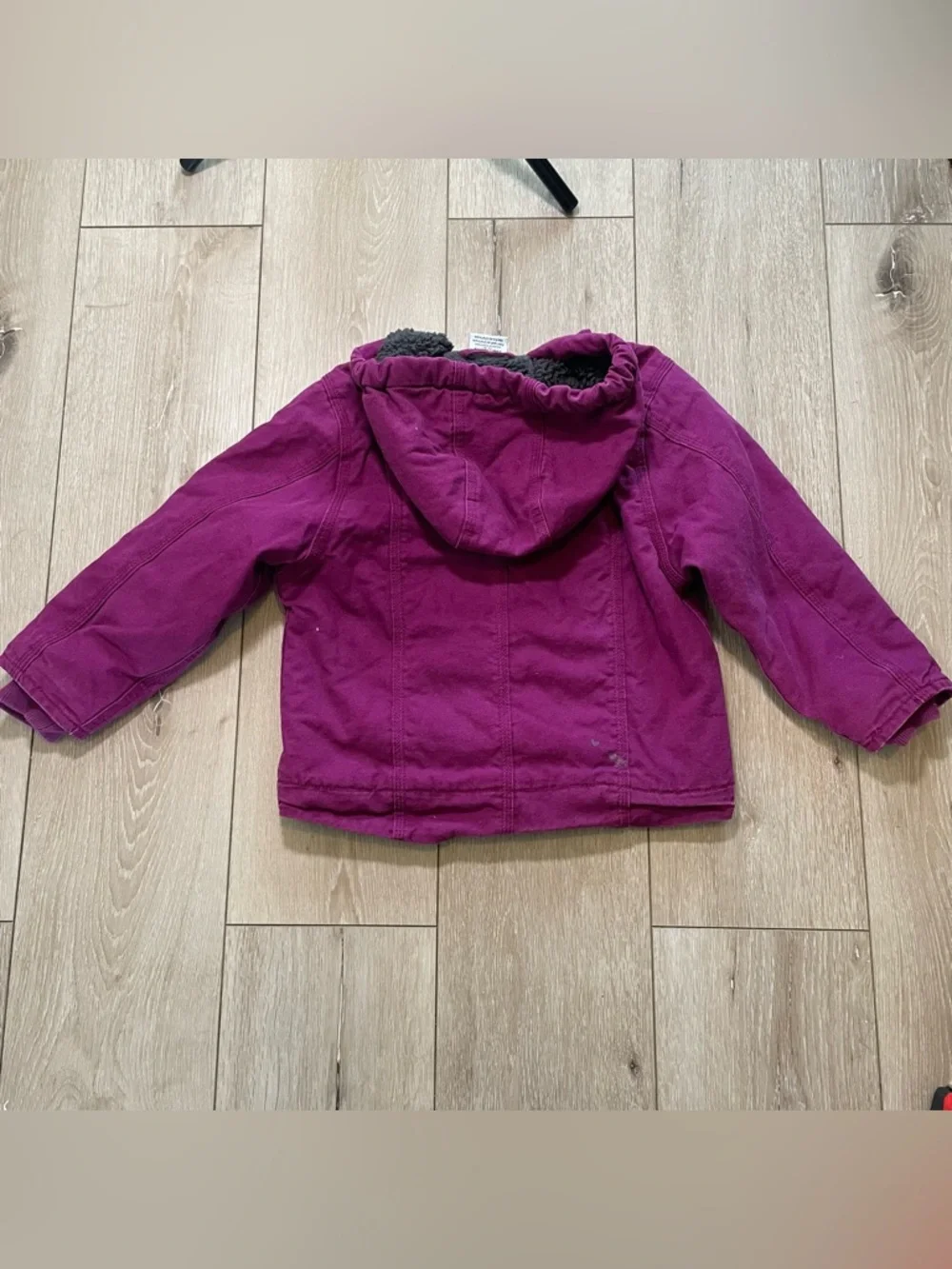 Carhartt Kids Plum Sherpa-Lined‎ Sierra Jacket Girls Workwear Gorpcore Coat 4-5